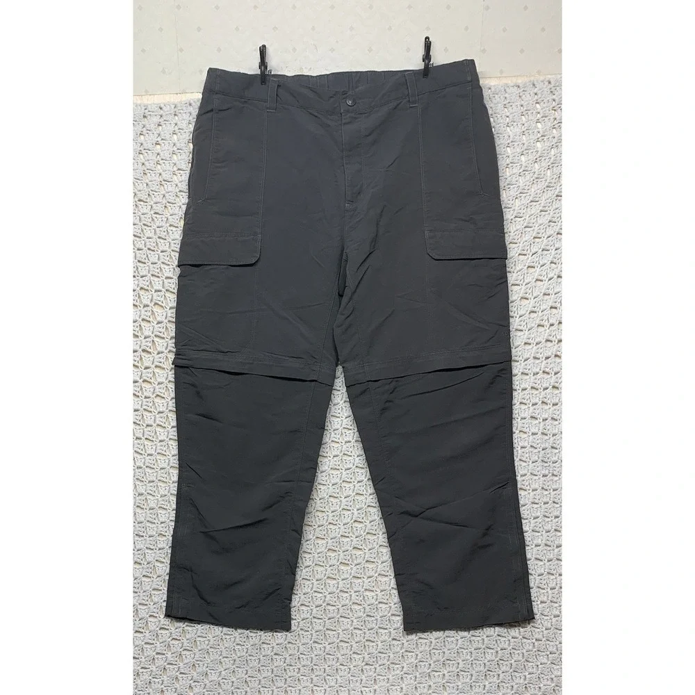 North Face Pants Mens Sz XL Gray Convertible Zip Off Hiking Outdoor Stretch